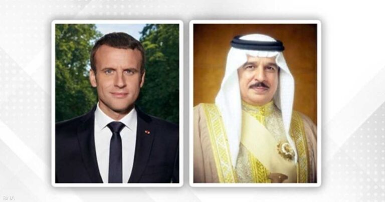 ماكرون يعبر للملك البحريني عن إدانته للاعتداءات الإيرانية