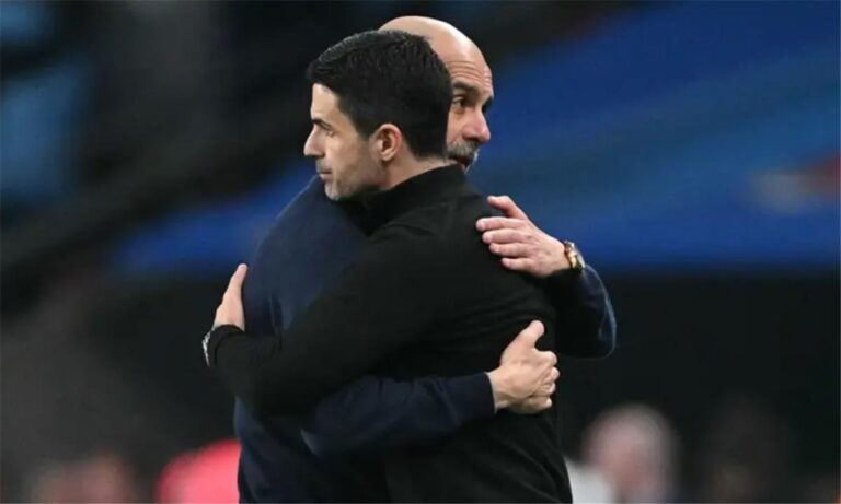 جوارديوالا يشيد بفريق أرتيتا القوي ويتطلع لتجربة مماثلة مع آرسنال