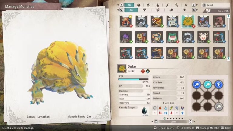 أفضل الوحوش التي يجب اقتناؤها مبكرًا في لعبة Monster Hunter Stories 3 الجزء الثاني