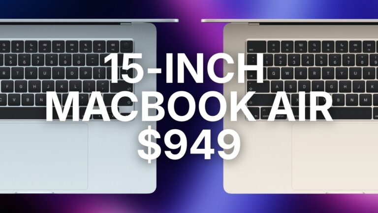 أدنى سعر تاريخي لصفقة MacBook Air مقاس 15 بوصة على أمازون بقيمة 949 دولارًا قبل تخفيضات الربيع الكبيرة