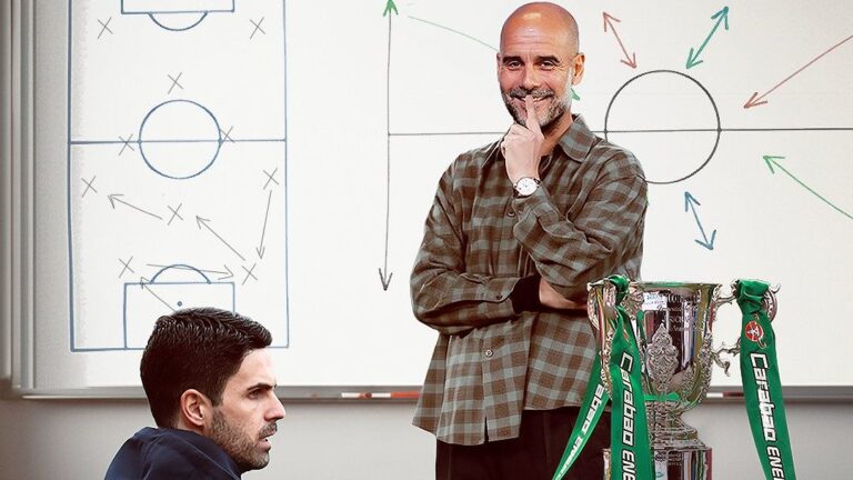 مانشستر سيتي يخوض نهائي كاراباو بزي آرسنال المفضل وهالاند يتلقى درسًا قاسيًا من نيكو أوريلي في حضور جماهيري كبير