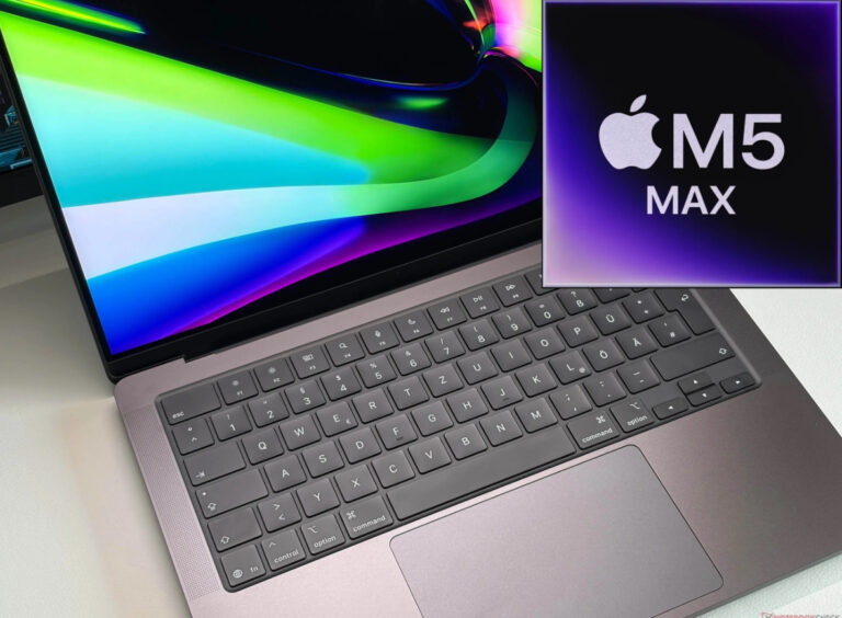 تقارير تكشف عن عدم كفاءة MacBook Pro 14 بوصة في التعامل مع شريحة M5 Max