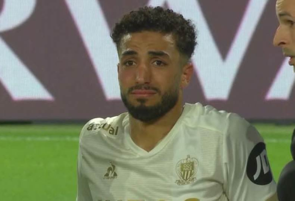 إصابة محمد عبد المنعم اليوم مع نيس الفرنسي في العضلة الضامة