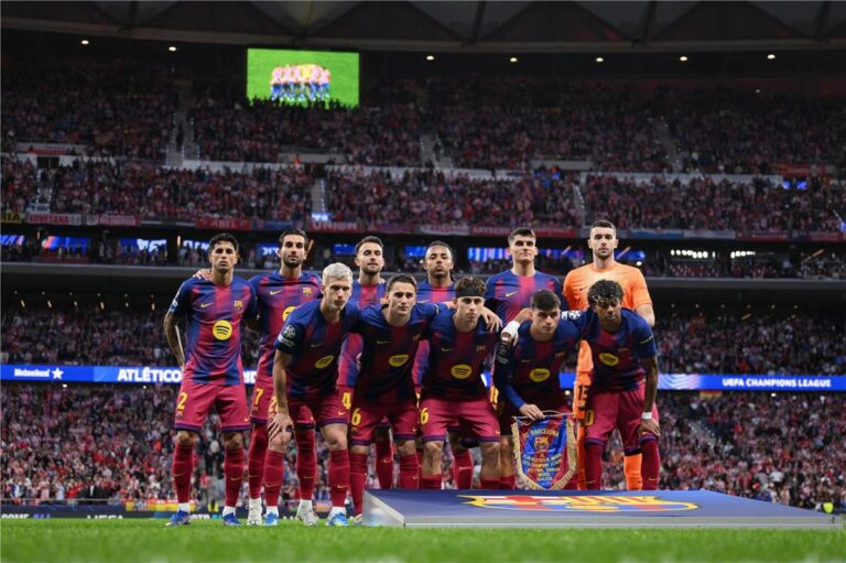 إقصاء لاعب برشلونة من مباراة أتلتيكو مدريد ببطاقة حمراء