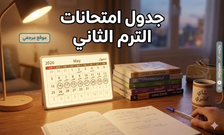 جدول اختبارات الفصل الدراسي الثاني 2026 لجميع المراحل بدءًا من الصف الأول الابتدائي حتى المرحلة الثانوية
