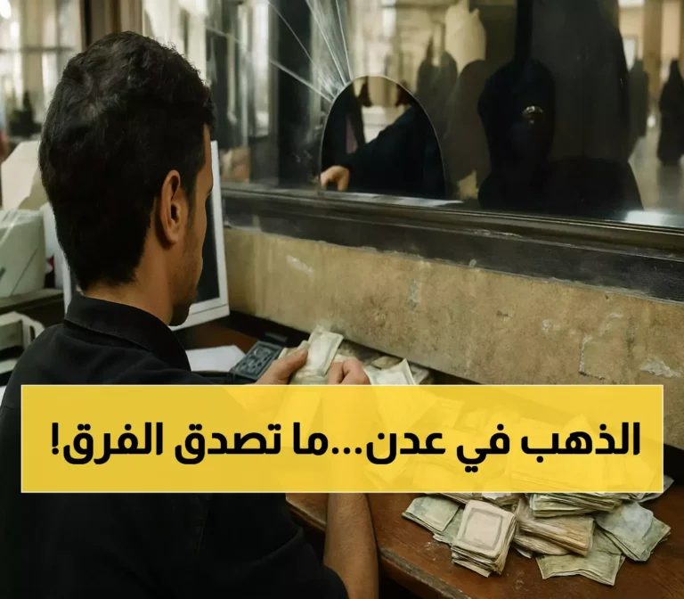 سعر الذهب في عدن يشهد ارتفاعًا مذهلاً يتجاوز 150 ألف ريال مقارنةً بصنعاء والدولار يصل لثلاثة أضعاف