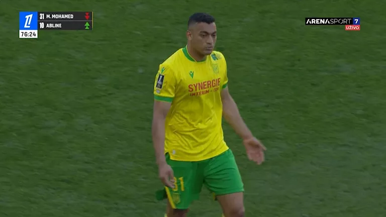 غضب مصطفى محمد بعد استبداله في مباراة بريست بالدوري في 10 لقطات مثيرة