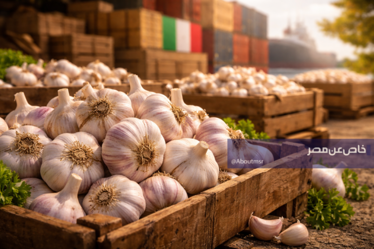 مصر تحقق قفزة في صادرات الثوم نحو دولة أوروبية جديدة