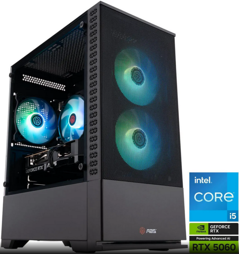 احصل على خصم مذهل بقيمة 300 دولار على جهاز الألعاب ABS RTX 5060، العرض المثالي للاعبين الباحثين عن التوفير