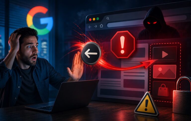 جوجل تتخذ إجراءات صارمة ضد المواقع التي تستخدم أساليب غير نزيهة مع زر الرجوع