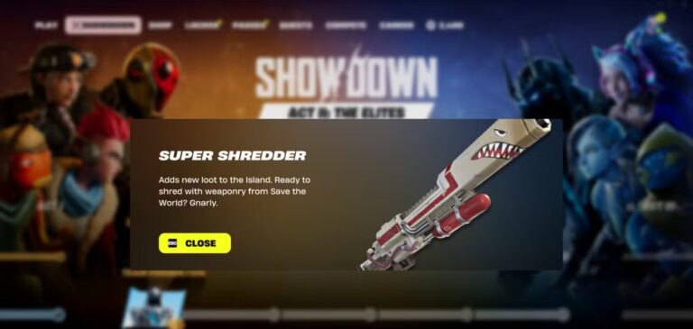اكتشف كيفية الحصول على سلاح Super Shredder في Fortnite Showdown – الخطوة الأولى