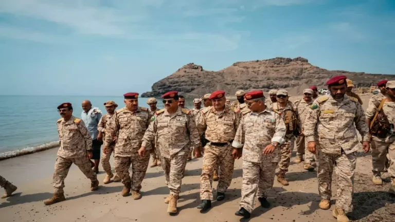 هبوط مفاجئ لطائرة عسكرية مجهولة على جزيرة ميون يعزز جاهزية القوات اليمنية لمواجهة تهديدات حول باب المندب