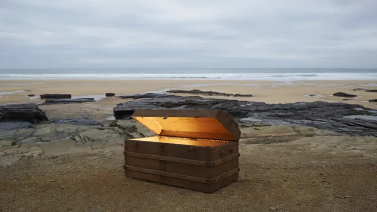 كنز الذهب الغامض يظهر قبالة سواحل السعودية ليوم واحد فقط في ظاهرة ساحرة تذهل الجميع