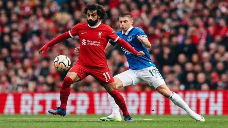 ليفربول يتفوق على إيفرتون في ديربي الميرسيسايد – هدف صلاح المذهل وفان دايك يختتم المواجهة!