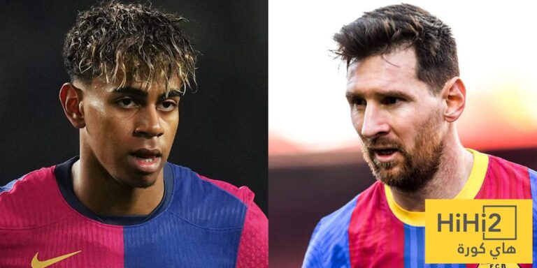 مقارنة مثيرة بين إنجازات لامين يامال وميسي
