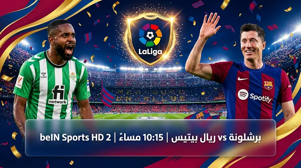 أين يمكنني مشاهدة برشلونة ضد ريال بتيس