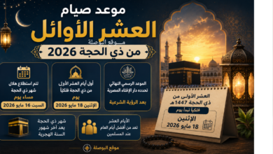 موعد صيام العشر الاوائل من ذي الحجة 2026